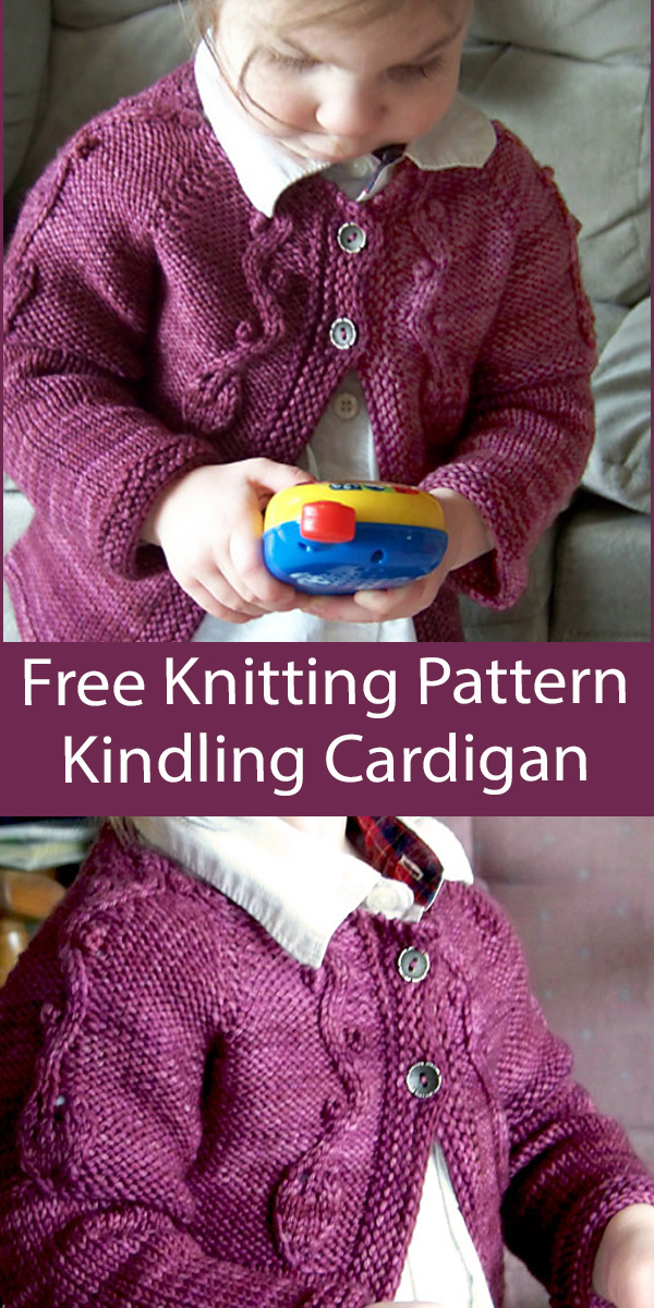 Free Baby Cardigan Knitting Pattern Kindling Cardigan