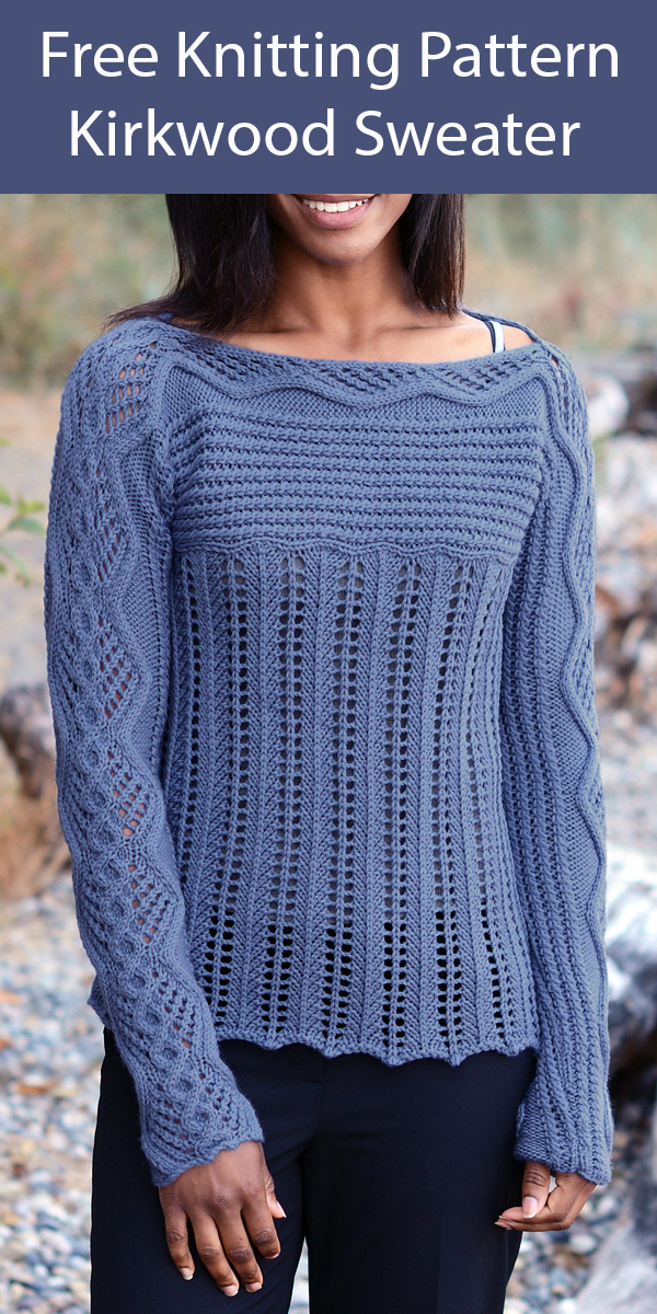 Free Sweater Knitting Pattern Kirkwood Sweater