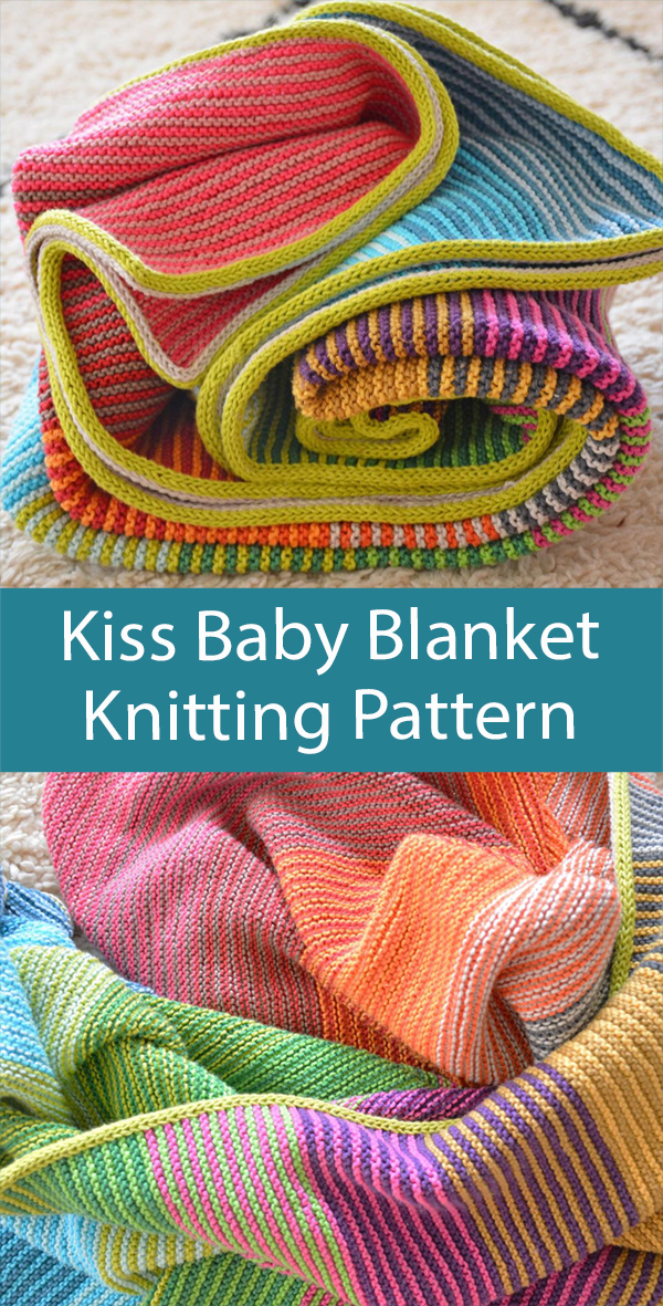 Stash Buster Knitting Pattern Kiss Blanket