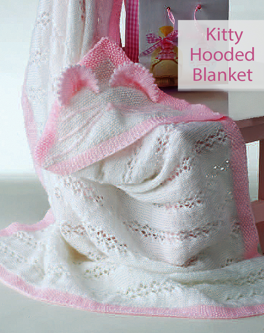 Free Kitty Baby Blanket Knitting Pattern 