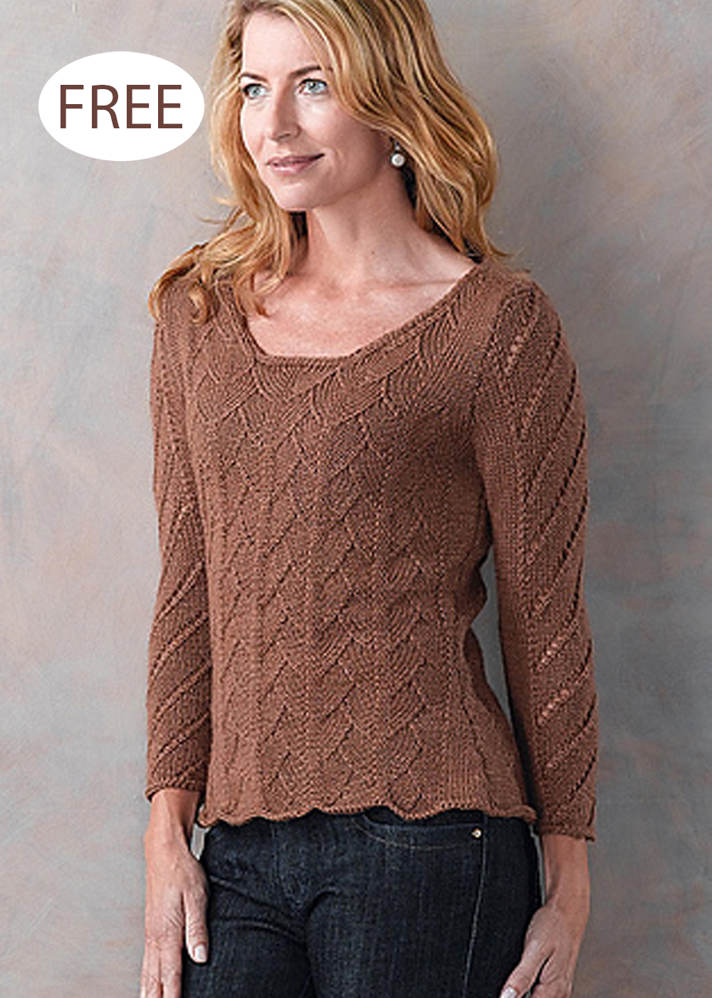 Free Knitting Pattern Lattice Kiyo 