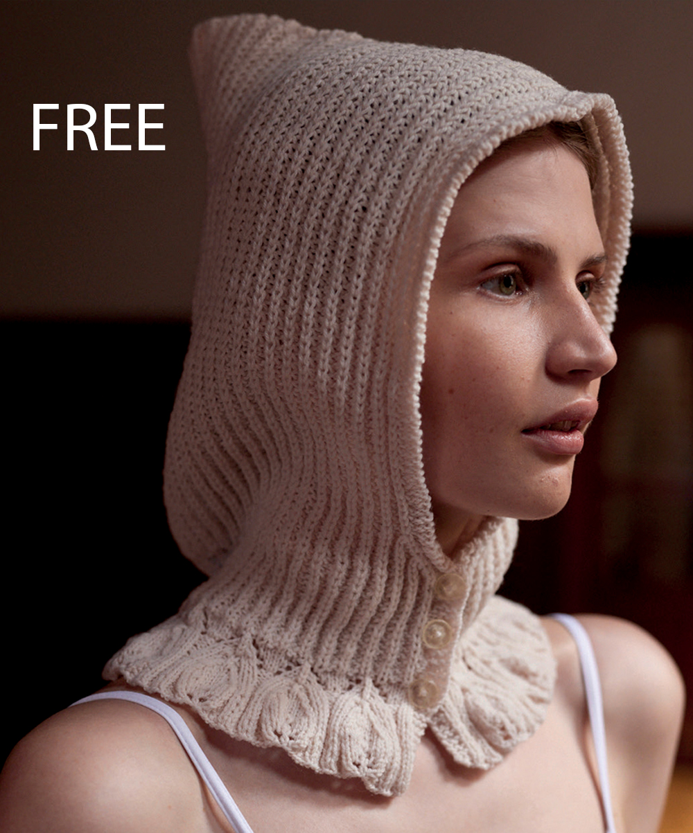 Free Klaara  Hood Knitting Pattern