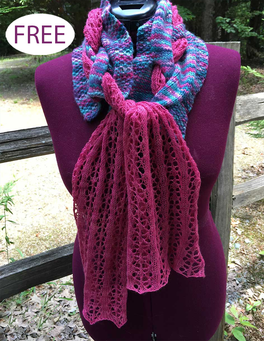 Free Knarly Vine Scarf Knitting Pattern