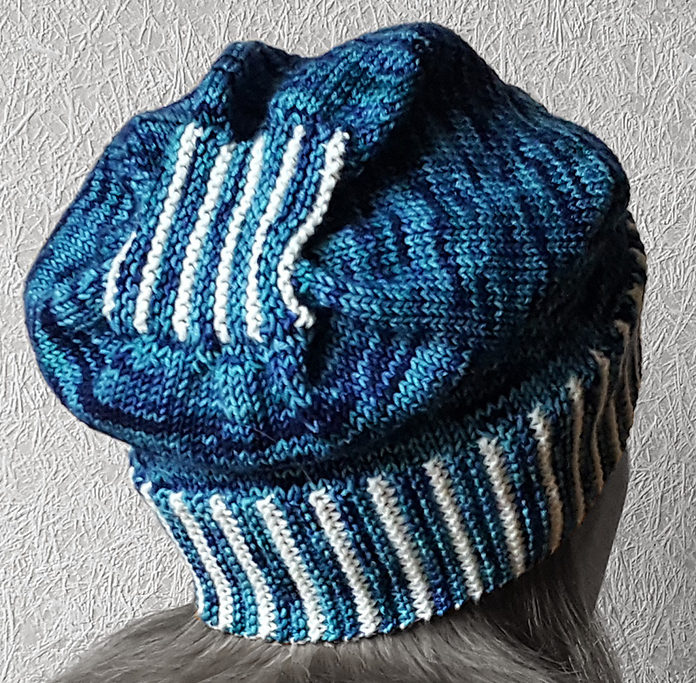 Free Knitting Pattern for Knit-Only Slouch Hat