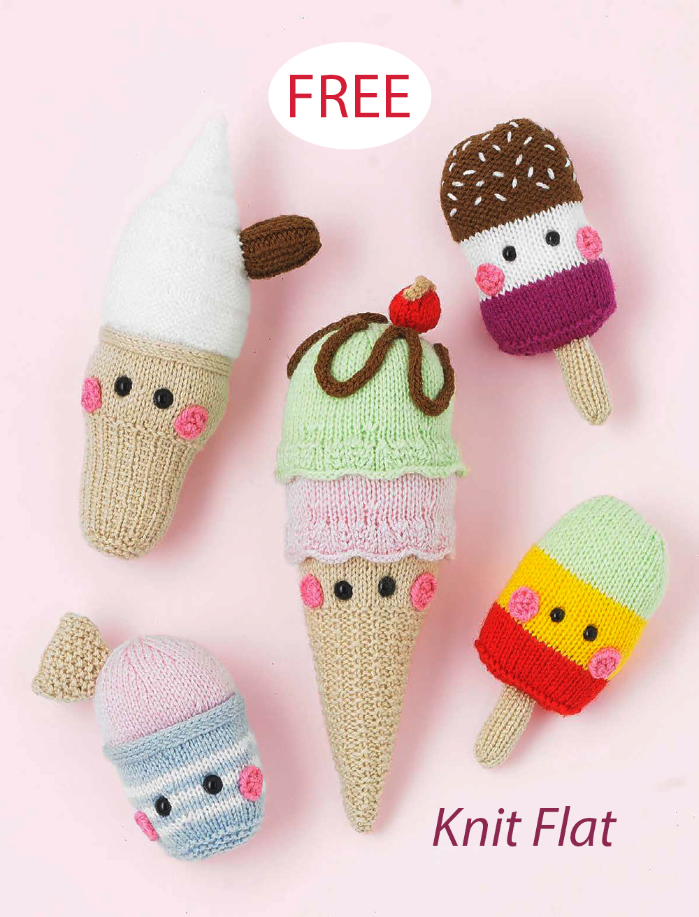 Free Knitsicles Knitting Pattern Scrap and Stash Toy