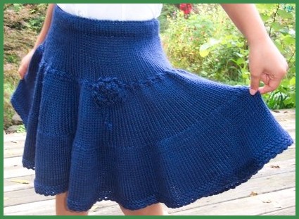 Free knitting for Uniform Skirt for Girls