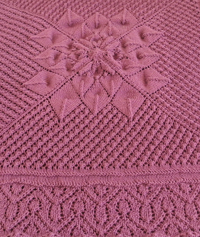 Free Knitting Pattern for Knitting on the Border Blanket