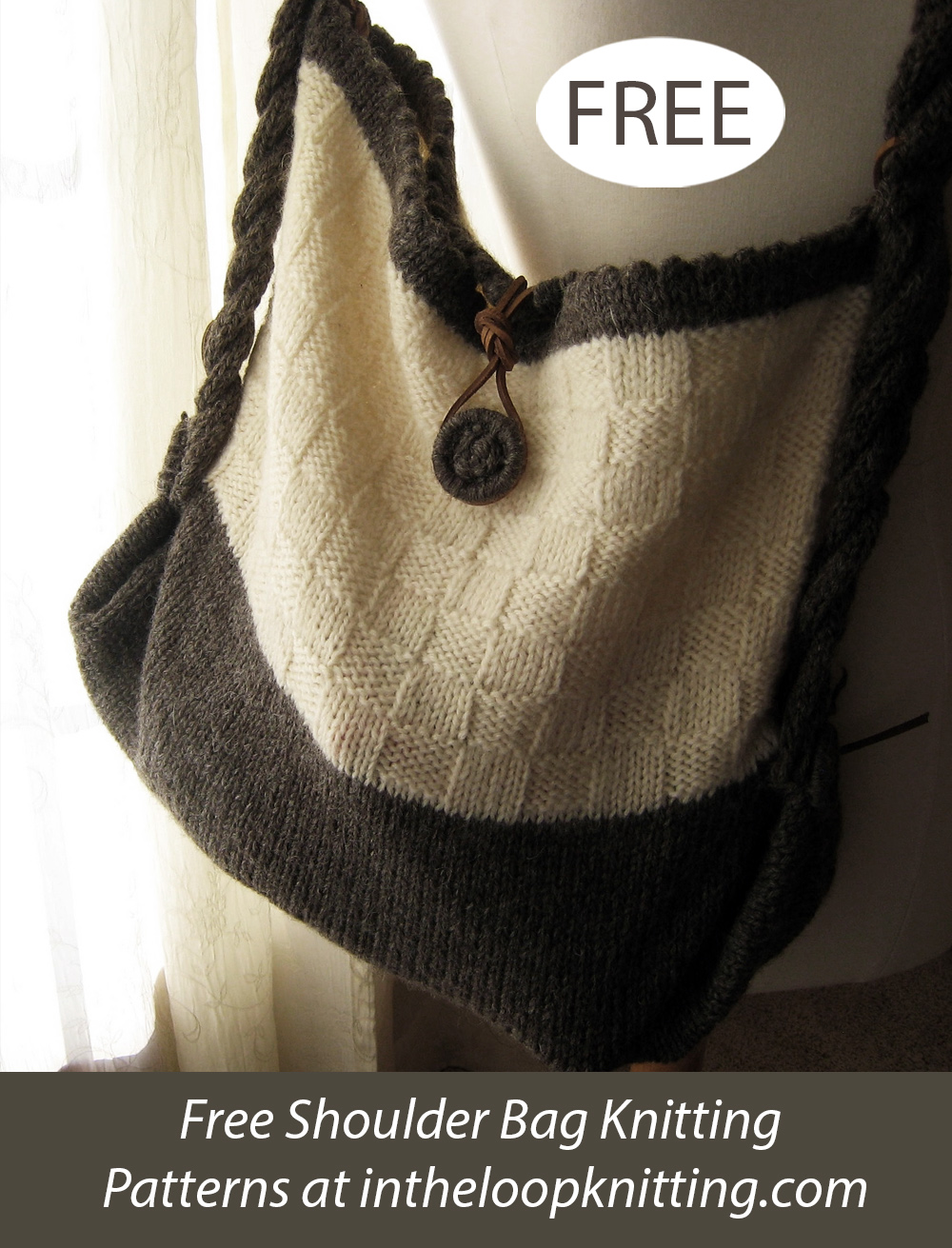 Free Basketweave Tote Bag Knitting Pattern