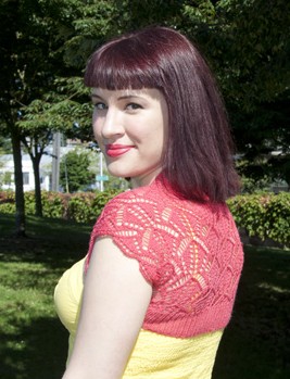 Free knitting pattern for Lace Shrug and more shrug bolero knitting patterns