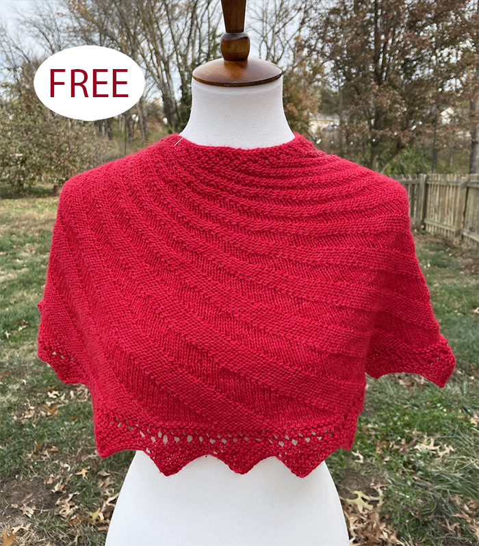 Free Knotty Swirl Capelet Knitting Pattern