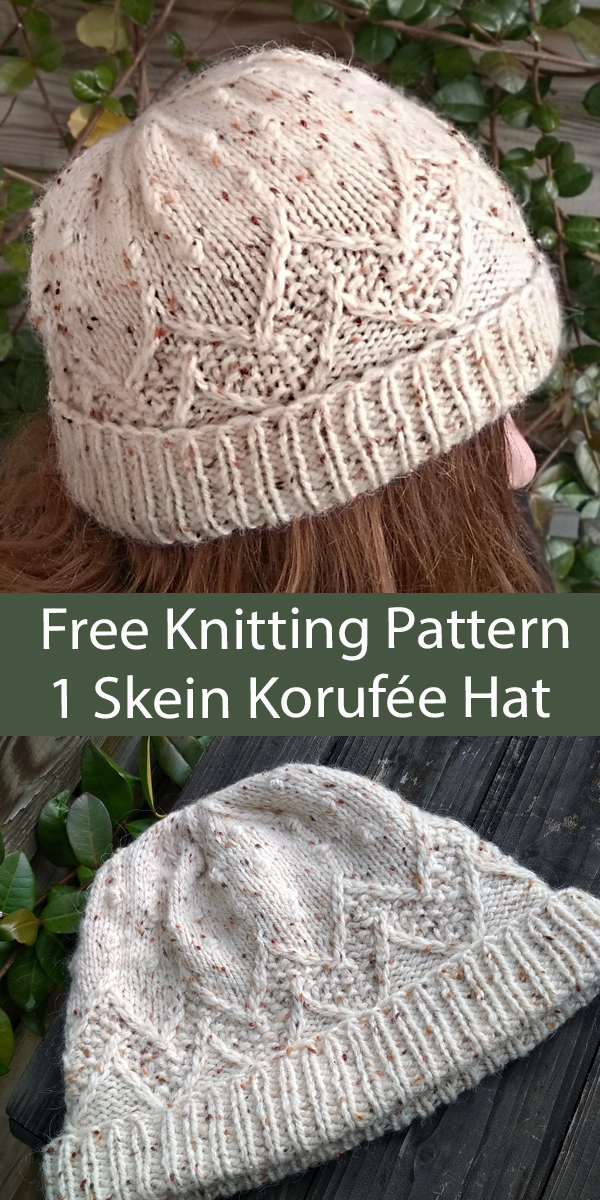 Free Hat Knitting Pattern Korufée Hat 