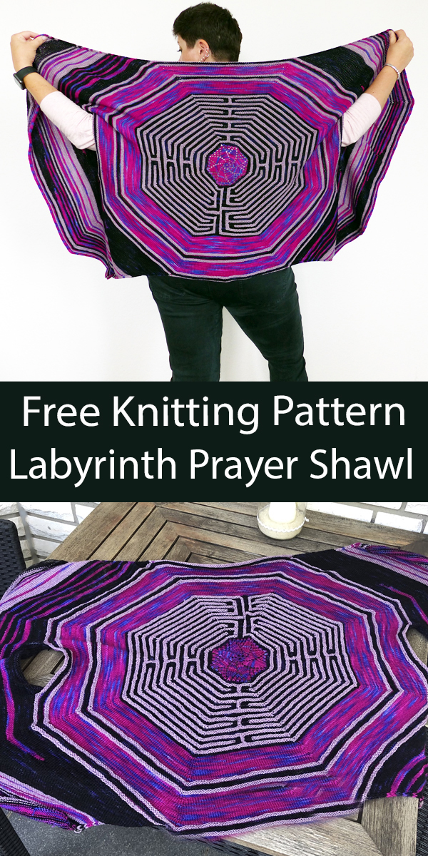 Labyrinth Prayer Shawl Free Knitting Pattern