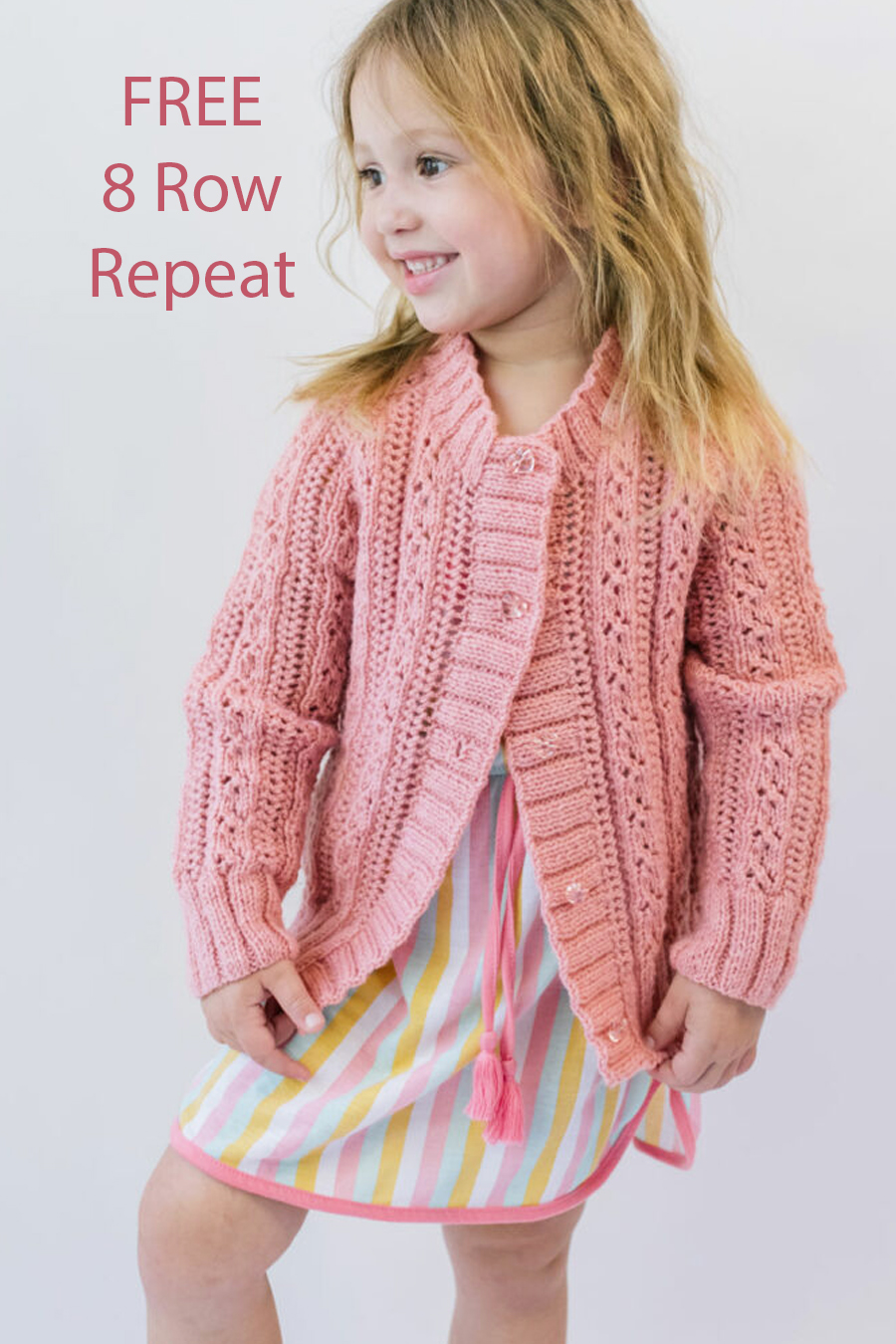 Free Children’s Lace And Rib Cardigan Knitting Pattern
