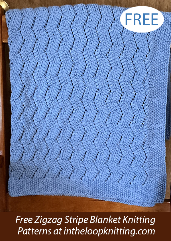 Free Lace Diagonal Basketweave Blanket Knitting Pattern
