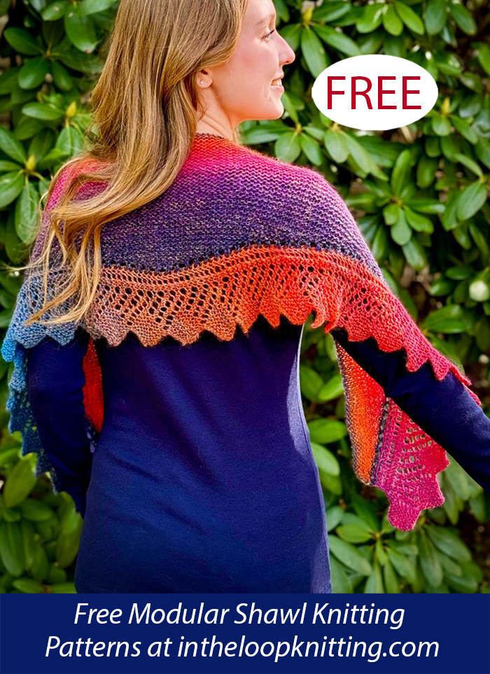 Lace Edged Shawl Knitting Pattern