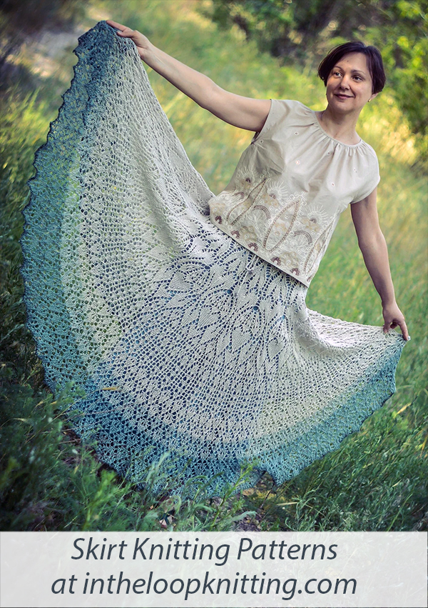 Long Lace Skirt Knitting Pattern