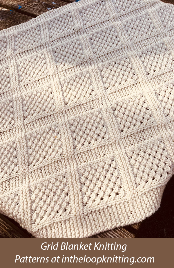Lace Panel Blanket Blanket Knitting Pattern