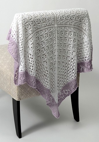 Free knitting pattern for Lace Sampler Baby Blanket and more baby blanket knitting patterns