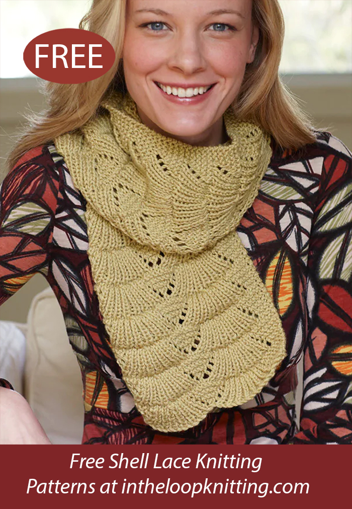 Free Lacy Gold Scarf Knitting Pattern