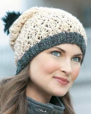 Knitting Pattern for Lacy Hat