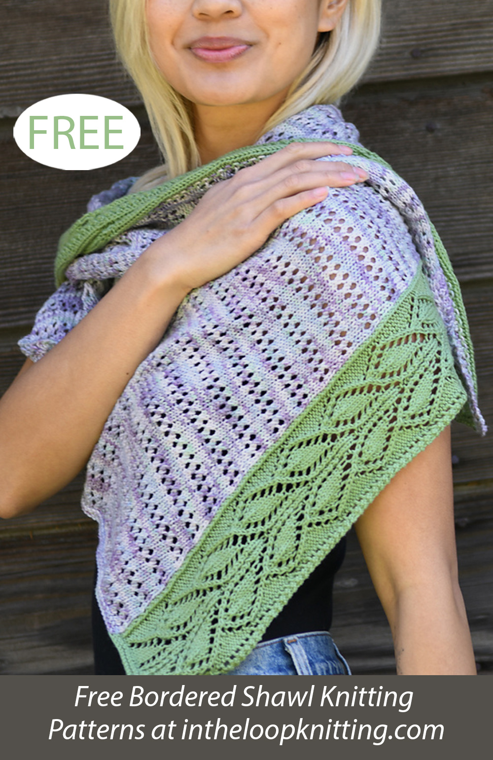 Lacy Leaves and Eyelets Shawl Knitting Pattern