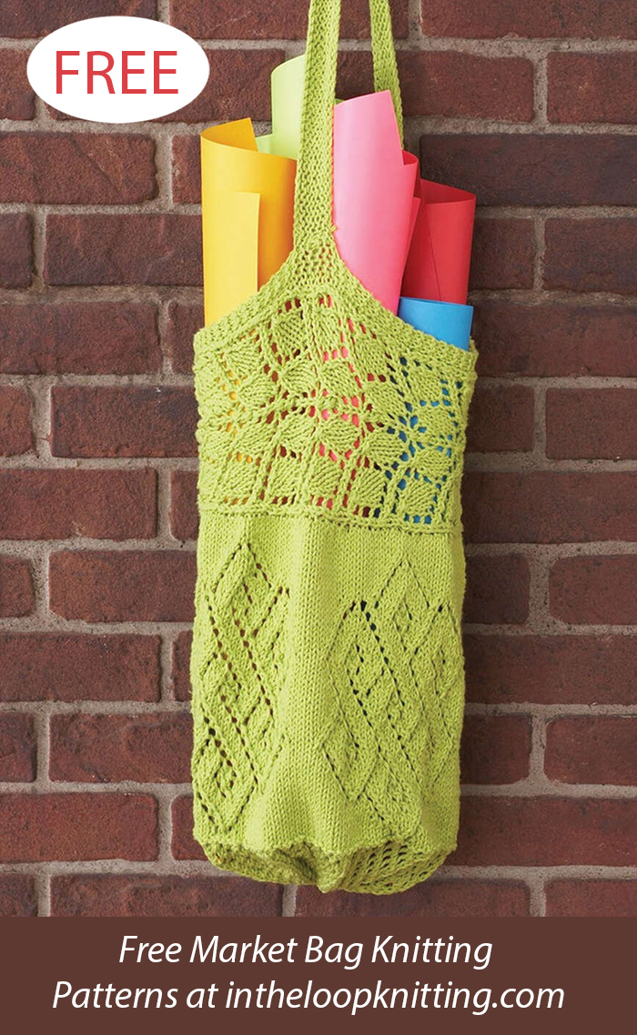 Free Lacy Market Bag Knitting Pattern