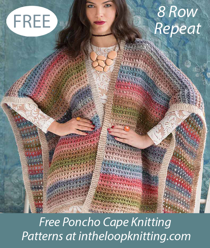 Free Lacy Ruana Poncho Knitting Pattern