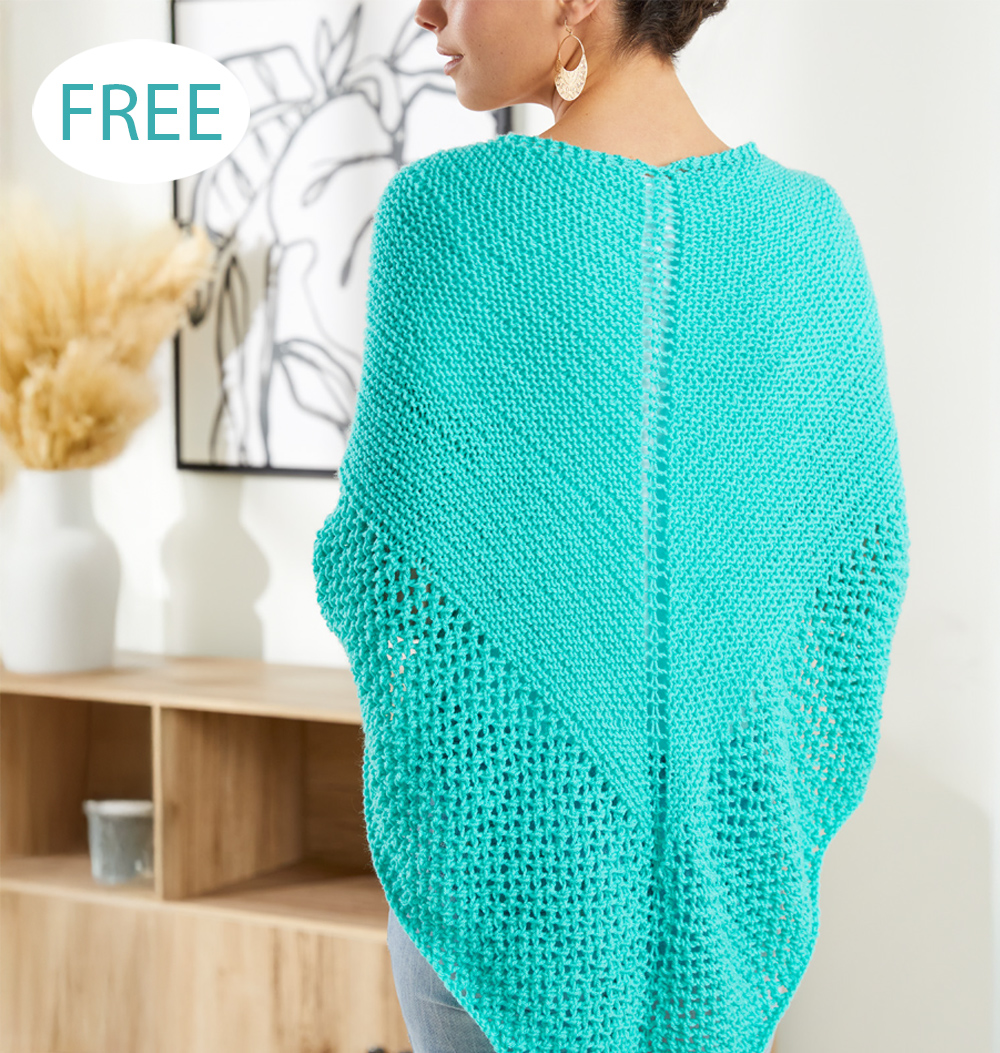 Lacy Triangle Shawl Knitting Pattern