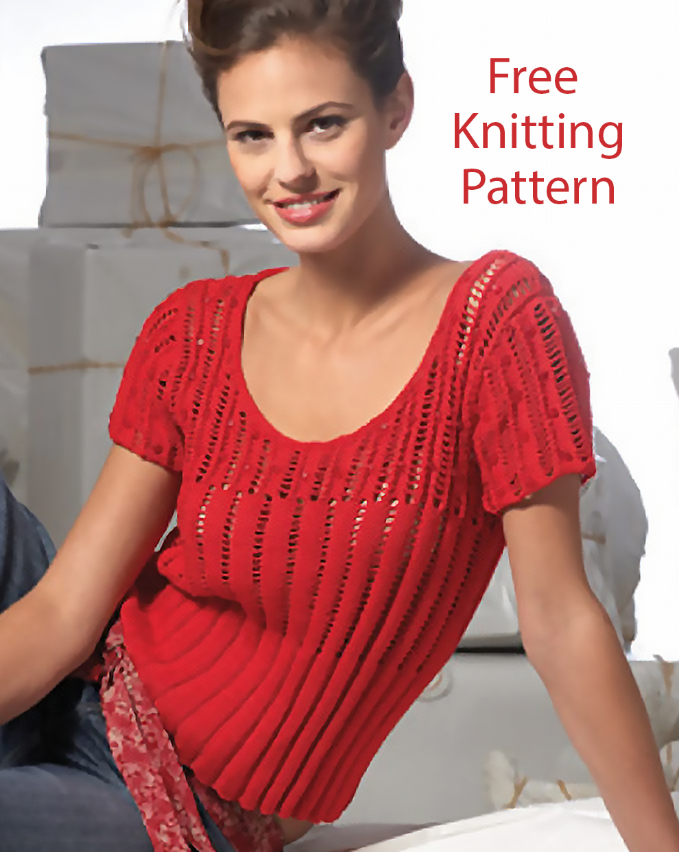 Free Ladies' Sweater 6346 Knitting Pattern