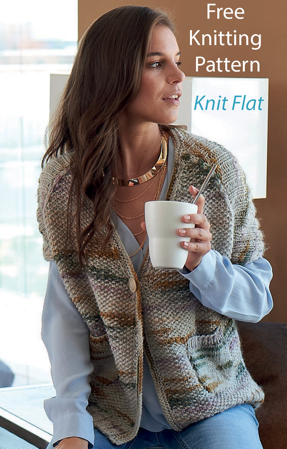 Free Sweater Knitting Pattern Leana  Vest