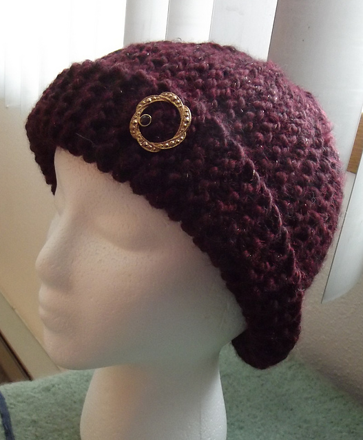Free knitting pattern for Lady Lorri Cloche Hat