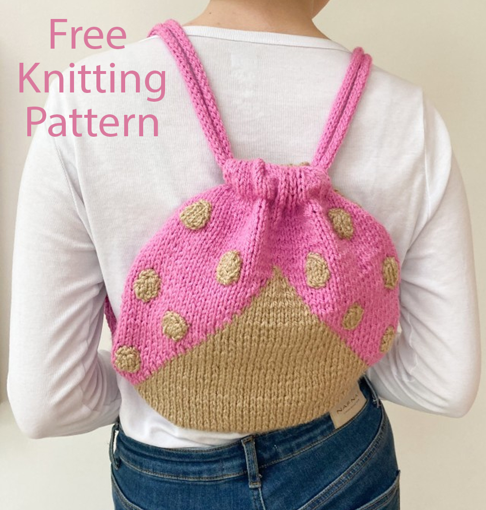 Free Ladybug String Bag Knitting Pattern