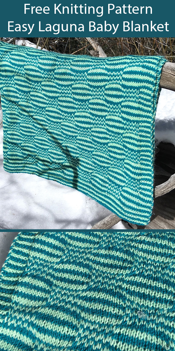 Free Knitting Pattern for Easy Laguna Baby Blanket