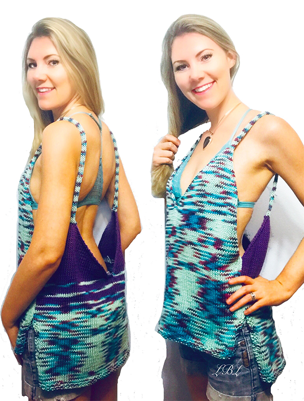 Knitting Pattern for Lake Mermaid Tank Top