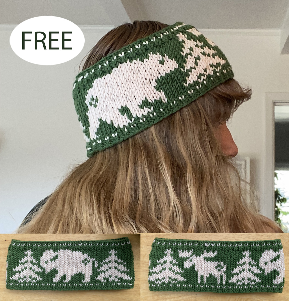 Free Lamar Valley Headband Knitting Pattern