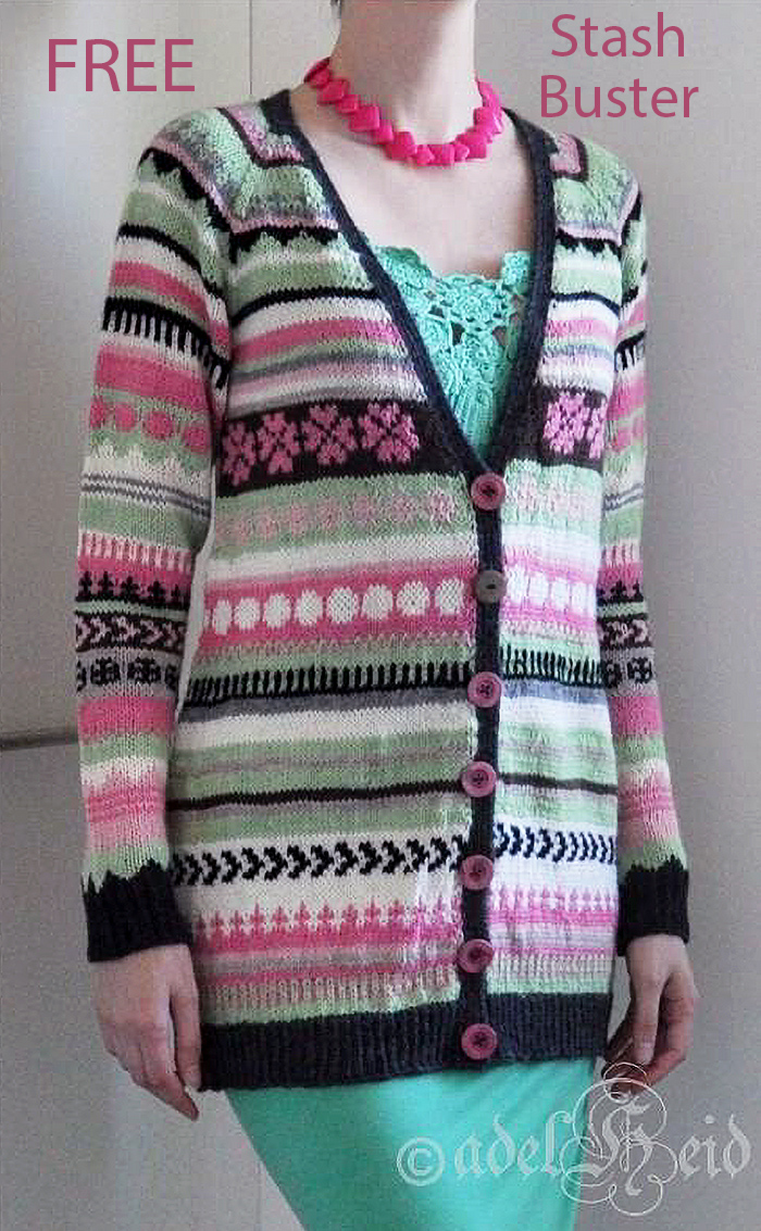 Free Lamatakki  Cardigan  Knitting Pattern