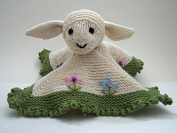 Lamb Blanket Buddy Knitting Pattern and more lamb and sheep knitting patterns