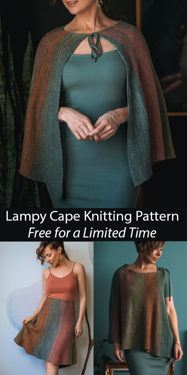 Lampy Cape Knitting Pattern Free for a Limited Time 