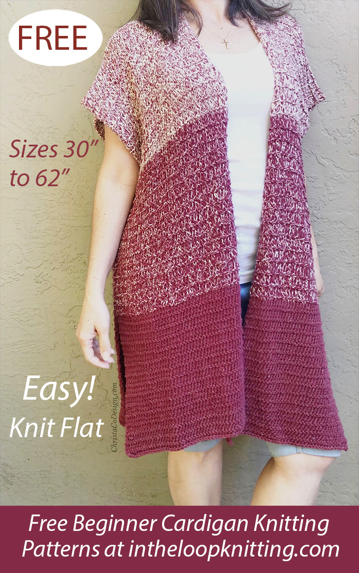 Free Easy Lana Cardigan Knitting Pattern