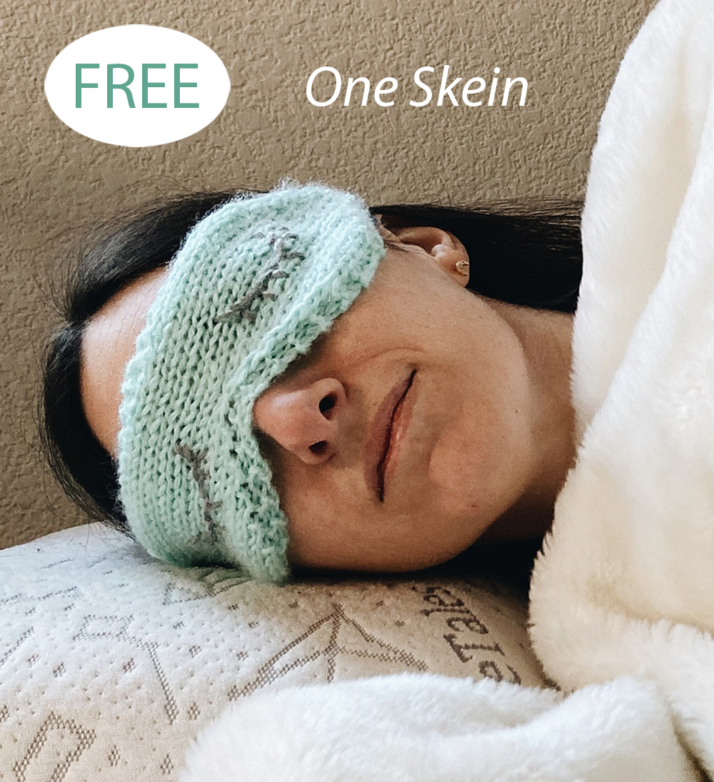 Free Lash Sleeping Mask Knitting Pattern 