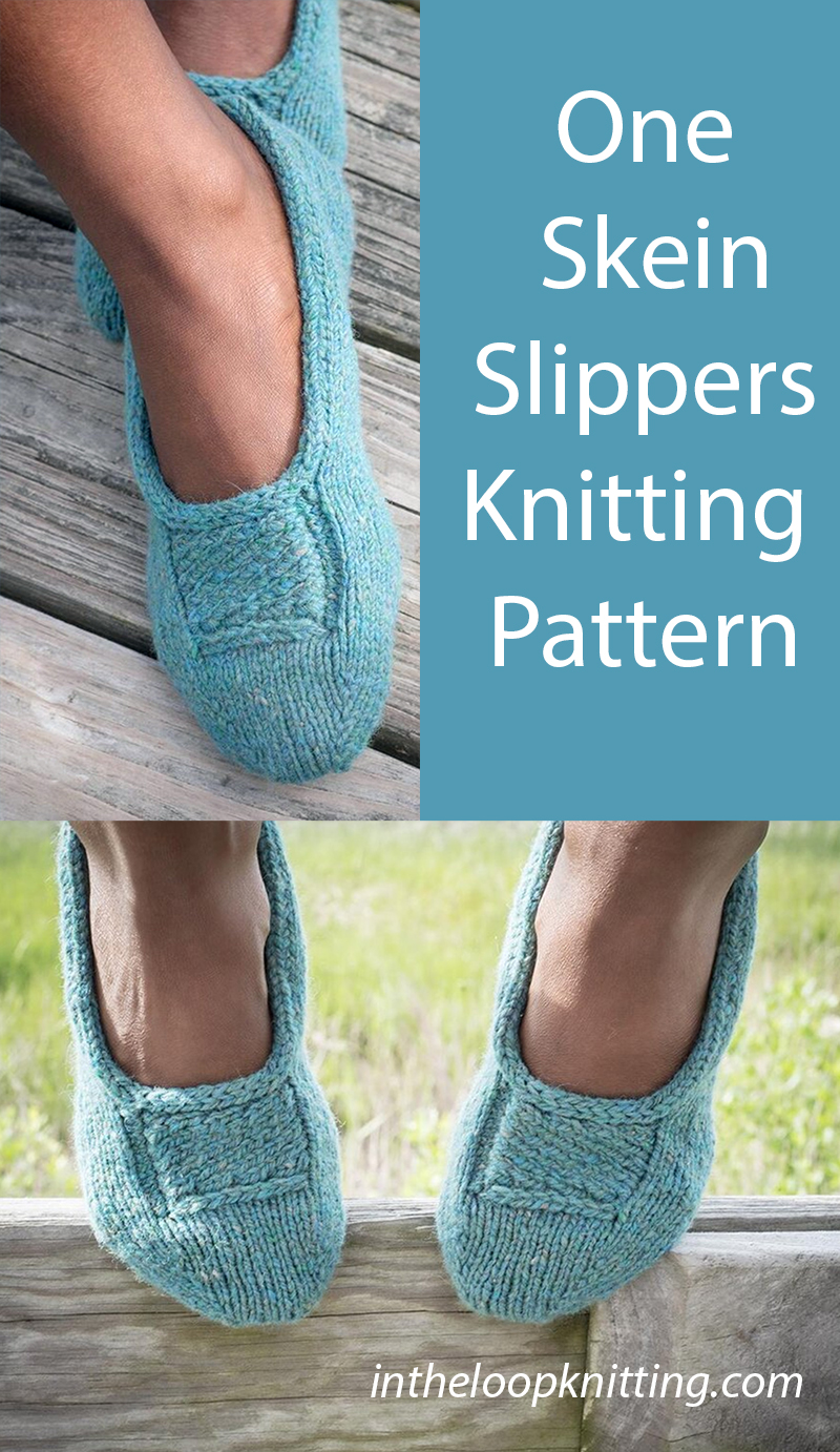 Last Minute Slippers Knitting Pattern