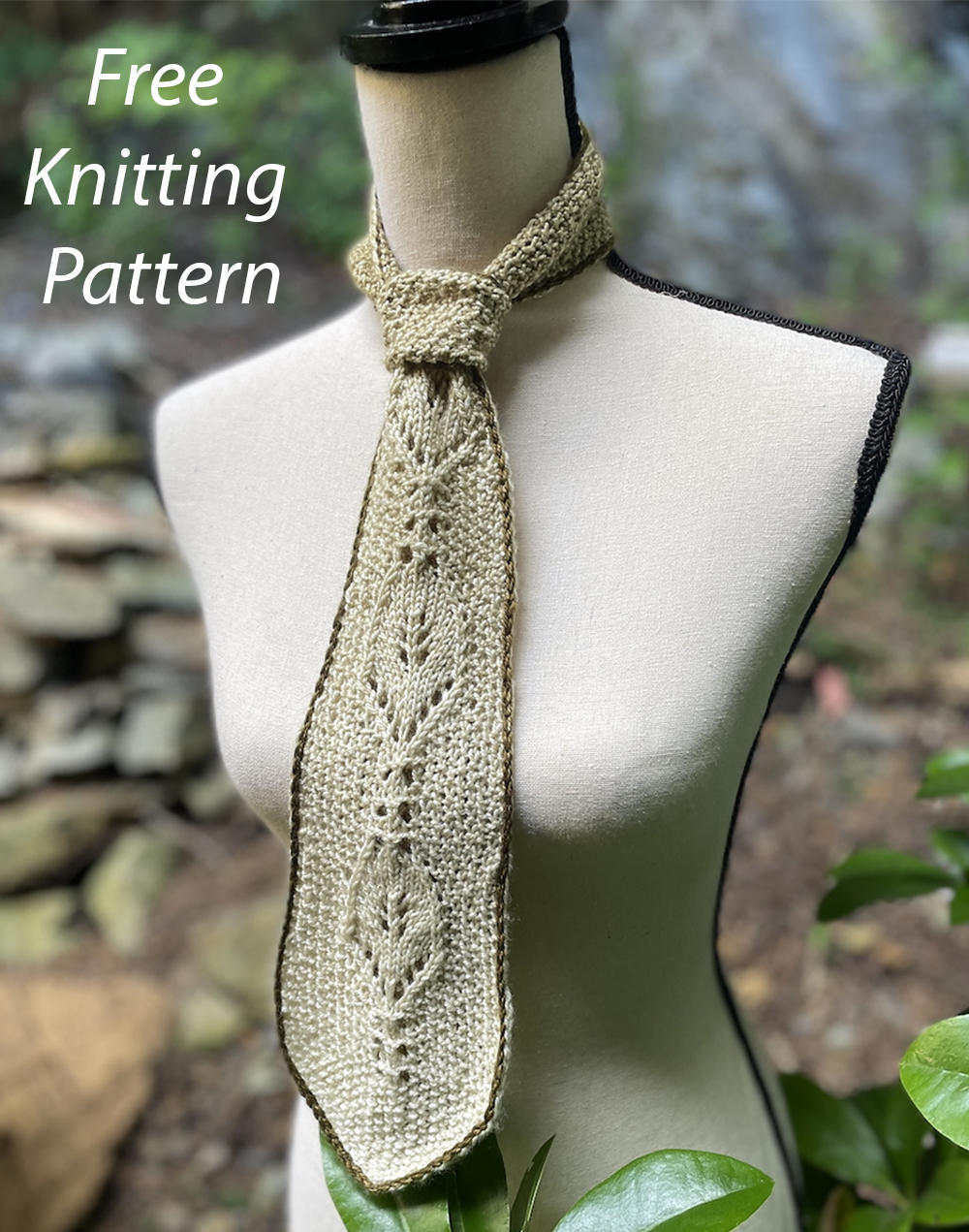 Lace Tie Free Knitting Pattern