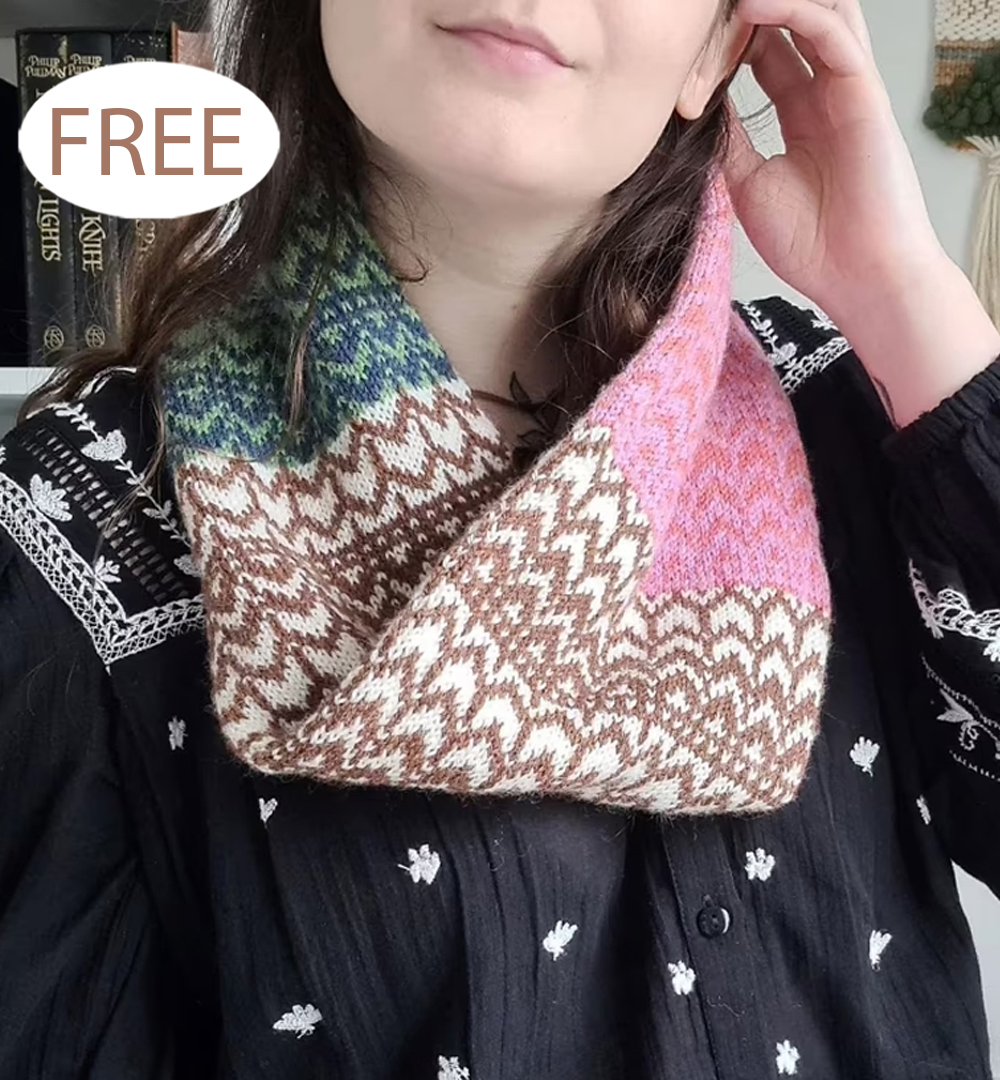 Free Latte Art Cowl Knitting Pattern