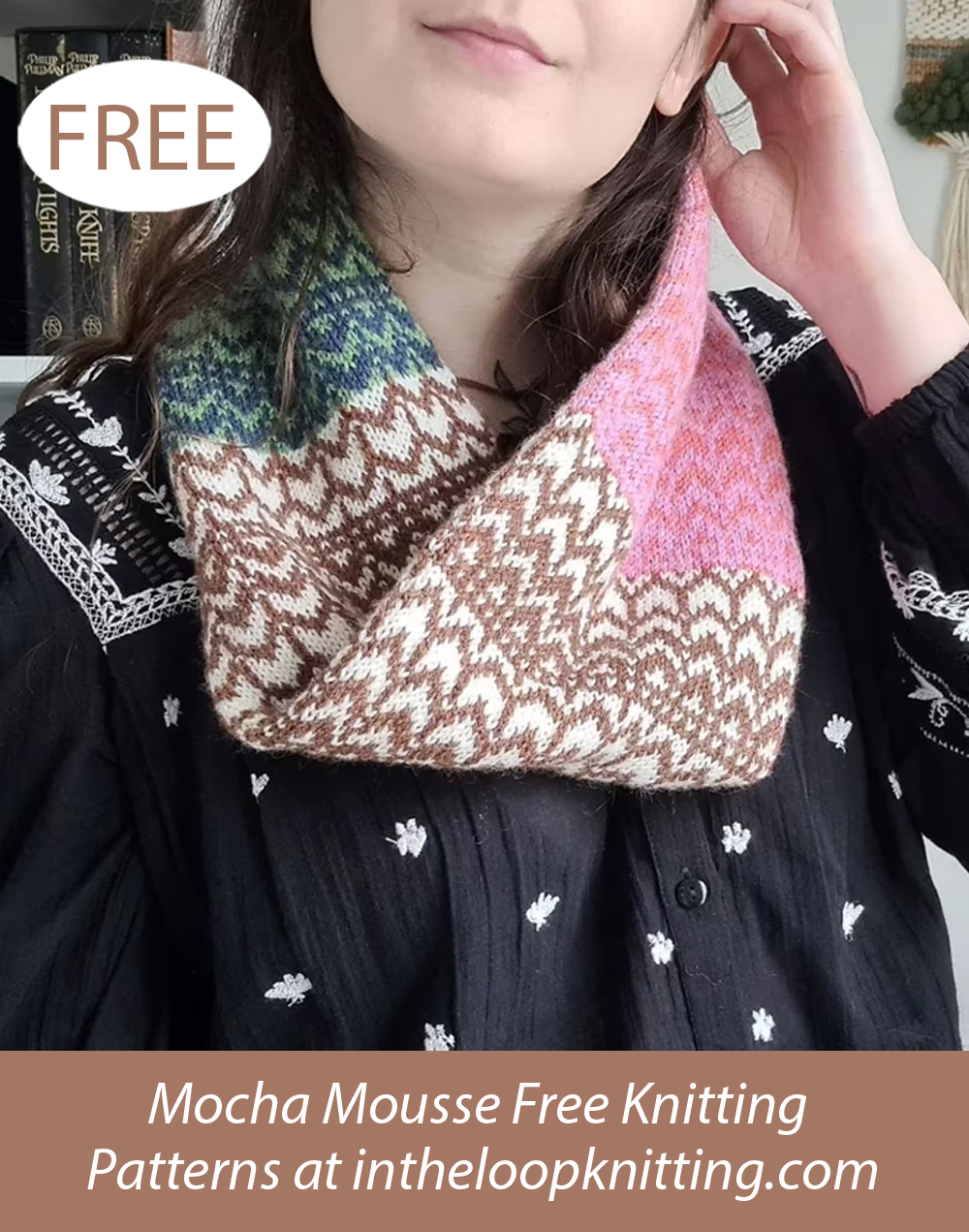 Free Latte Art Cowl Knitting Pattern