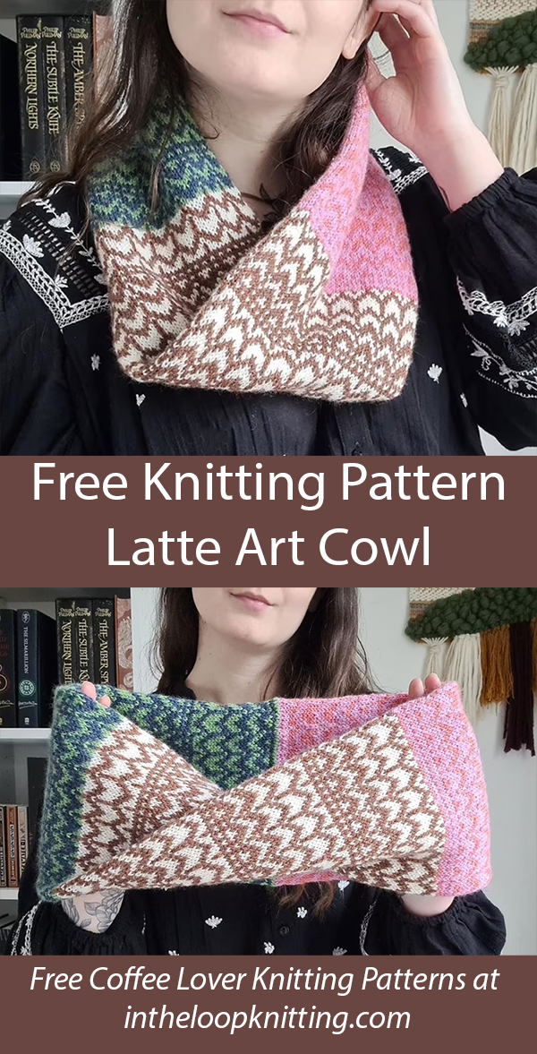 Free Latte Art Cowl Knitting Pattern