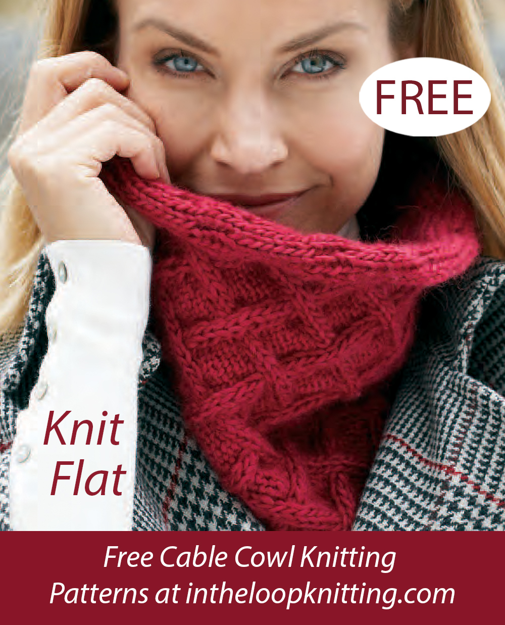 Free Lattice Cowl Knitting Pattern