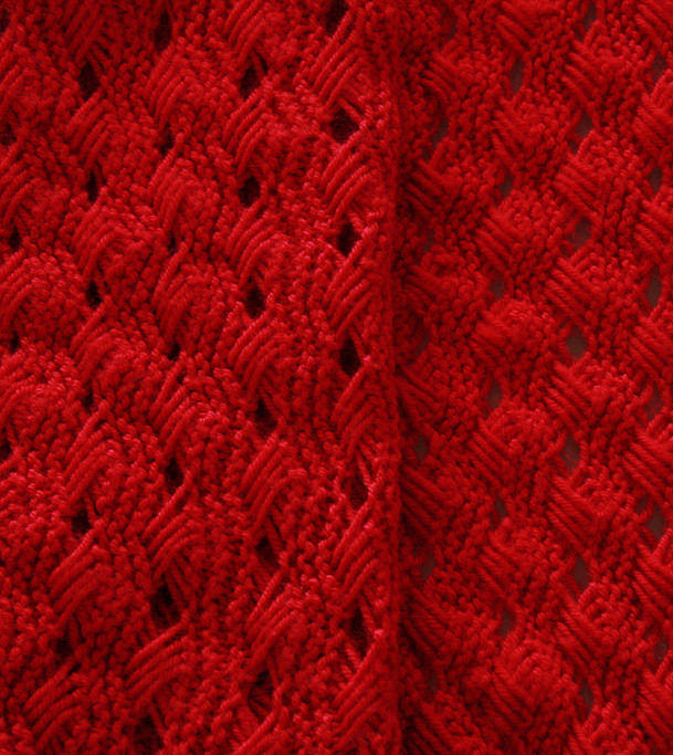 Free Knitting Pattern for Lava Baby Blanket