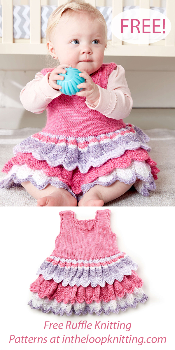 Free Baby Knitting Pattern Layer Cake Dress