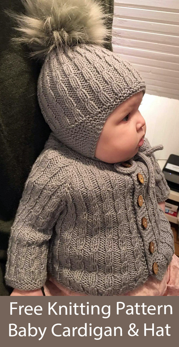Free Baby Hat and Cardigan Knitting Pattern Lea Leo Baby Hat and Cardigan