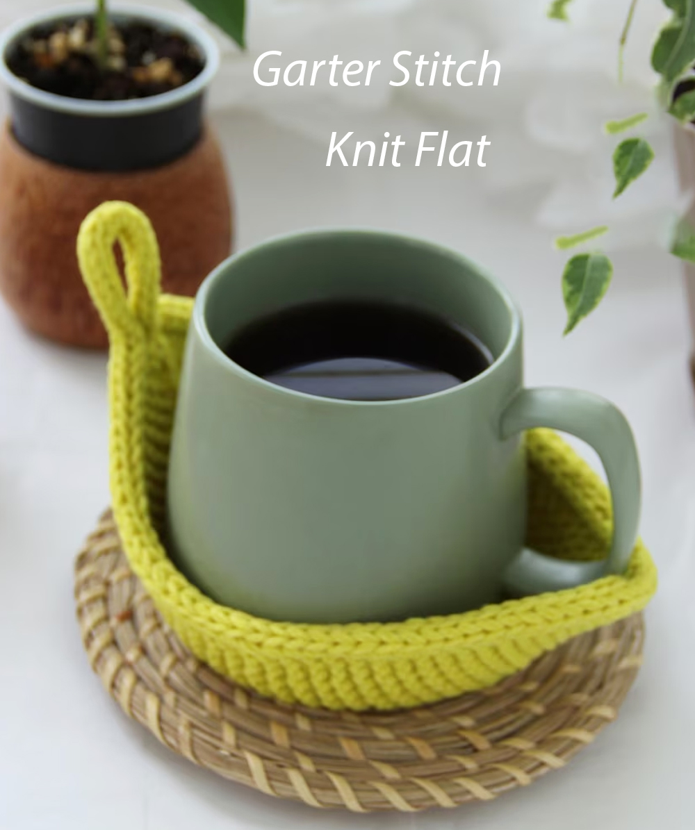 Knitting Patterns Leaf Coaster